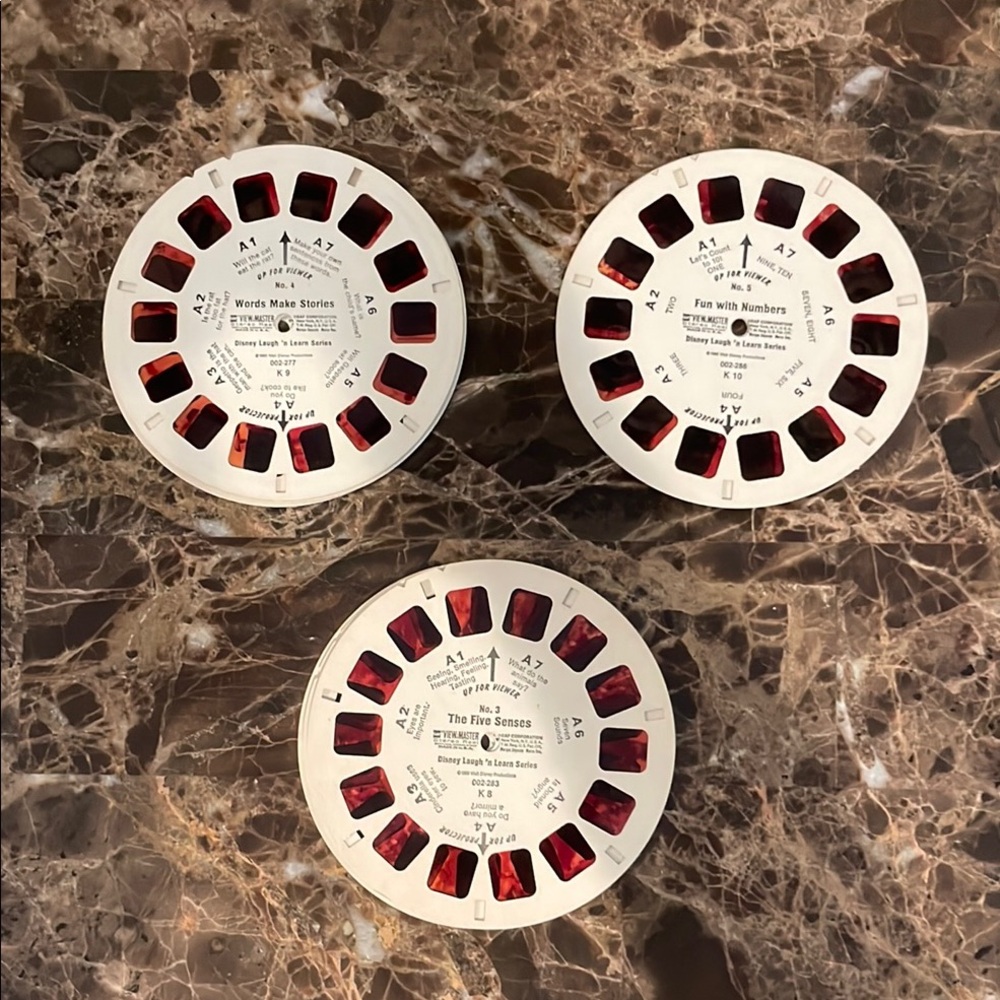 Vintage 1980 View-Master Reels Set